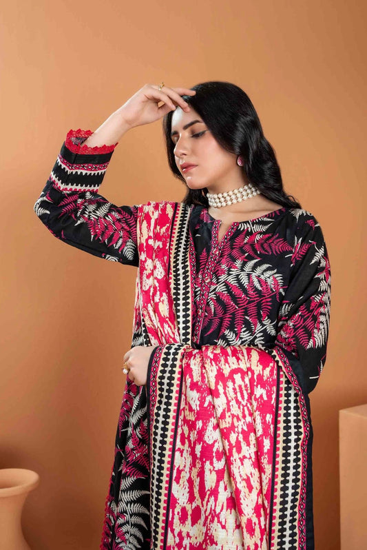 Unstiched 3-Pieces Digital Printed Lightweight Premium Khaddar|ZESH-7701