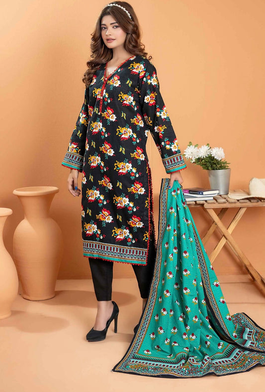 Unstiched 3-Pieces Digital Printed Lightweight Premium Khaddar|ZESH-7704