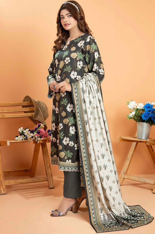 Unstiched 3-Pieces Digital Printed Lightweight Premium Khaddar|ZESH-7707