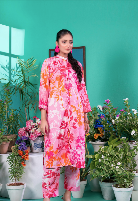 Unstitched 2-Pieces Digital Printed Premium High Quality Lawn |ZSH-1404