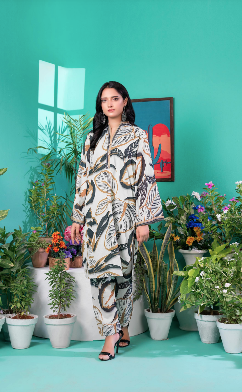 Unstitched 2-Pieces Digital Printed Premium High Quality Lawn |ZSH-1405